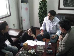 印度客戶來廠洽談價格，包裝，發(fā)貨，供應(yīng)能力